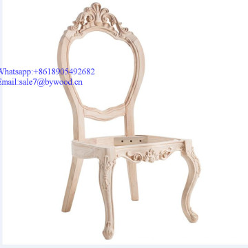 Мебель для дома каркас роскошных стульев каркасов антикварная резная столовая мебель деревянная резная рама стула